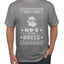 Theres Some Hos in the House Santa Ugly Christmas Sweater Men's Graphic T-Shirt
