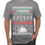 I Prefer Halloween Dancing Skeletons Ugly Christmas Sweater Men's T-Shirt