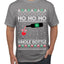 Ho Ho Ho Whole Bottle Wine Spirits Ugly Christmas Sweater Men's T-Shirt