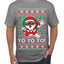 Yo Yo Yo Black Santa Ugly Christmas Sweater Men's T-Shirt