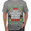 First Christmas Without My Crazy Ex-Wife Ugly Christmas Sweater Men's Graphic T-Shirt