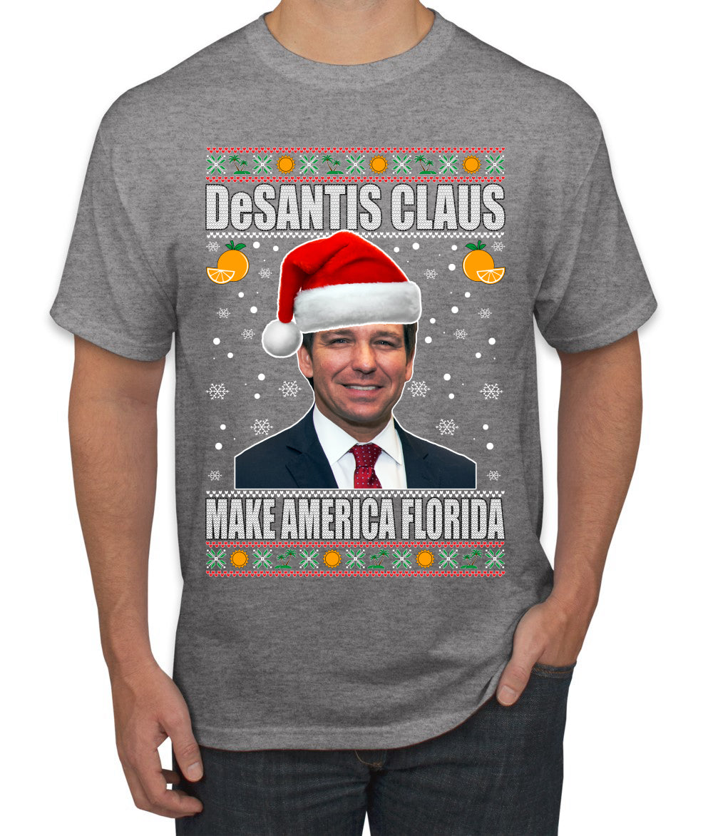 DeSantis Claus Ugly Christmas Sweater Men's Graphic T-Shirt