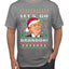Let's Go Brandon Funny Santa Hat Ugly Christmas Sweater Men's Graphic T-Shirt