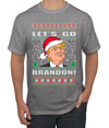 Let's Go Brandon Funny Santa Hat Ugly Christmas Sweater Men's Graphic T-Shirt