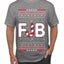 FJB Let's Go Brandon Chant Candy Cane Ugly Christmas Sweater Men's Graphic T-Shirt
