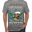 Snoop 'Twas The Nizzle Pot Leaf Weed Funny Ugly Christmas Sweater Men's Graphic T-Shirt