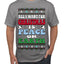 All I Want For Christmas Is Peace on Earth  Ugly Christmas Sweater Men's T-Shirt