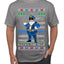 Santa Backs The Blue Pro Police Santa Claus Ugly Christmas Sweater Men's T-Shirt