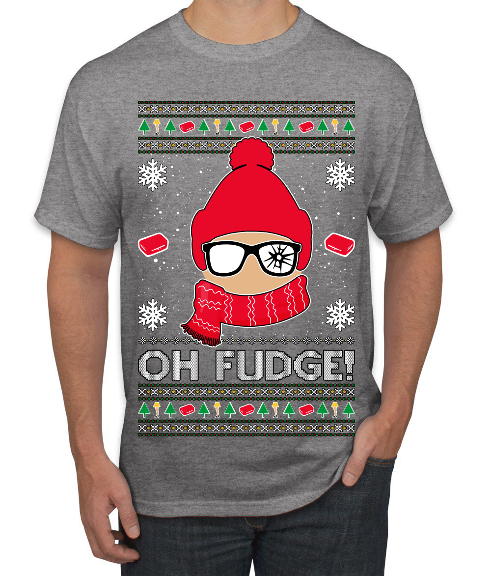 Oh Fudge Funny Story Ugly Christmas Sweater Men's T-Shirt
