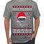 Valhalla Deck The Halls With Skulls & Bodies Ugly Christmas Sweater Men's T-Shirt