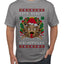 Merry Krampus Santa Folklore Figure Horror Ugly Christmas Sweater Men's T-Shirt