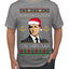 Harvey Hit This Button I Call Santa Specter TV Show Parody Ugly Christmas Sweater Men's T-Shirt