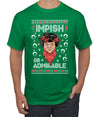Impish or Admirable Dwight Schrute Ugly Christmas Sweater Men's Graphic T-Shirt