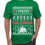 I Prefer Halloween Dancing Skeletons Ugly Christmas Sweater Men's T-Shirt