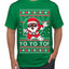 Yo Yo Yo Black Santa Ugly Christmas Sweater Men's T-Shirt