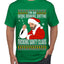 Bad Santa Fucking Santy Claus Ugly Christmas Sweater Men's Graphic T-Shirt
