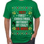 First Christmas Without My Crazy Ex-Wife Ugly Christmas Sweater Men's Graphic T-Shirt