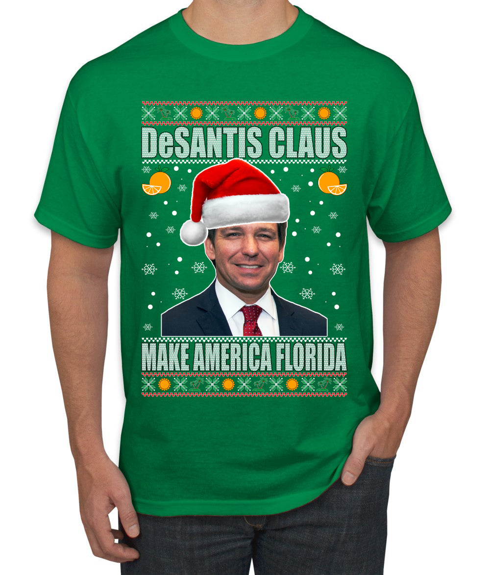 DeSantis Claus Ugly Christmas Sweater Men's Graphic T-Shirt