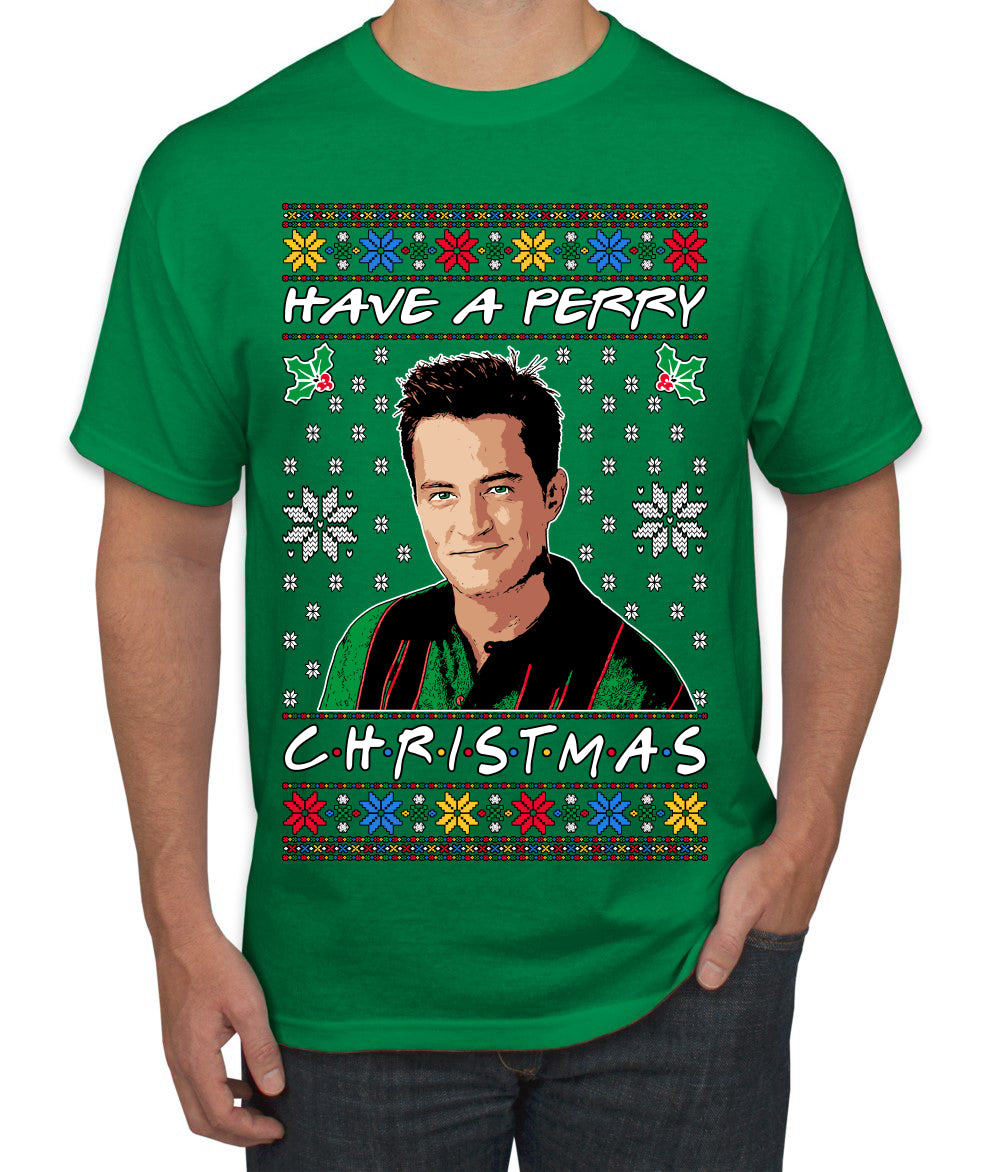 Have a Perry Christmas Ugly Christmas Sweater Men's T-Shirt