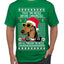 Twas The Nizzle Before Chrismizzle Gangster Dogg Rapper Ugly Christmas Sweater Men's T-Shirt
