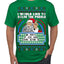 Santa Game Show I'd Like To Solve the Puzzle Wheel Ugly Christmas Sweater Men's T-Shirt