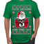 F Around And Find Out Santa Ugly Christmas Sweater Men's T-Shirt