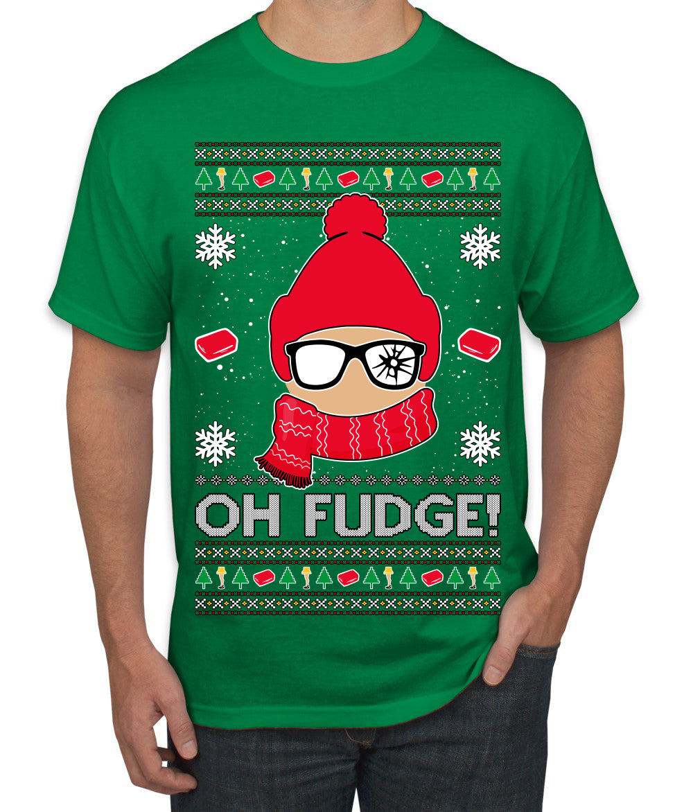 Oh Fudge Funny Story Ugly Christmas Sweater Men's T-Shirt