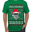 Valhalla Deck The Halls With Skulls & Bodies Ugly Christmas Sweater Men's T-Shirt