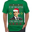 Harvey Hit This Button I Call Santa Specter TV Show Parody Ugly Christmas Sweater Men's T-Shirt