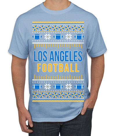 City of Los Angeles LAC American Football Fantasy Fan Ugly Christmas Sweater Unisex Crewneck Sweatshirt