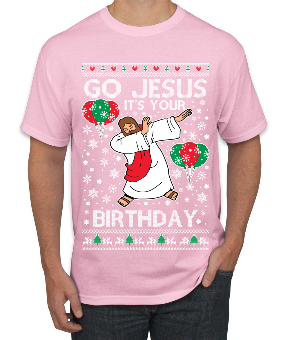 Go Jesus It's Your Birthday Ugly Christmas Sweater Men's T-Shirt