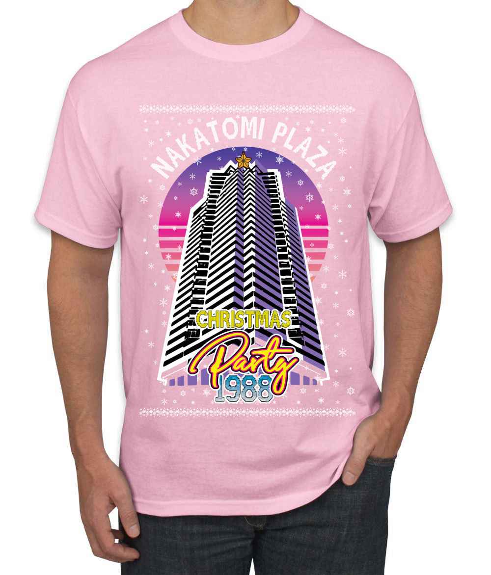 Retro Nakatomi Plaza 1988 Holiday Party Ugly Christmas Sweater Men's T-Shirt