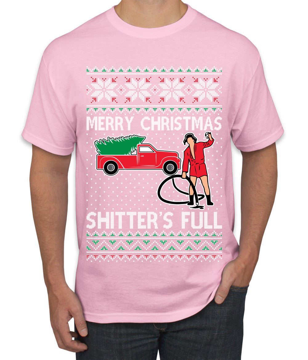 Cousin Eddie Merry Christmas Shitter's Full Ugly Christmas Sweater Men's T-Shirt