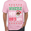 Where My Ho's At? Ugly Christmas Sweater Men's T-Shirt