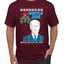 Mistle Joe Shut Up And Kiss Me Man Biden Ugly Christmas Sweater Men's Graphic T-Shirt