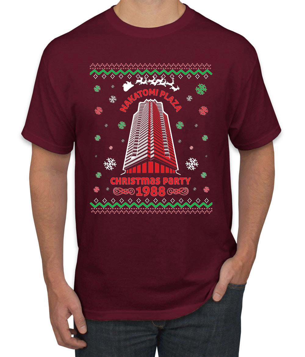 Nakatomi Plaza Christmas Party 1988 Ugly Christmas Sweater Men's Graphic T-Shirt