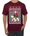 Don't Blame Santa He Voted For Trump Ugly Christmas Sweater Men's Graphic T-Shirt