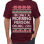 I'm Only A Morning Person on December 25th Ugly Christmas Sweater Men's T-Shirt