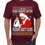 Bad Santa Fucking Santy Claus Ugly Christmas Sweater Men's Graphic T-Shirt