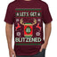 Let's Get Blitzened Rein Beer Ugly Christmas Sweater Men's Graphic T-Shirt