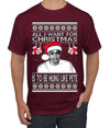 Pete All I Want For Christmas Is To Be Hung Like Pete Ugly Christmas Sweater Men's Graphic T-Shirt