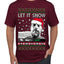Hunter Let It Snow Biden Ugly Christmas Sweater Men's T-Shirt