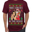 Santa the Plug Hos In This House  Ugly Christmas Sweater Men's T-Shirt