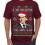 Harvey Hit This Button I Call Santa Specter TV Show Parody Ugly Christmas Sweater Men's T-Shirt