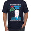 Mistle Joe Shut Up And Kiss Me Man Biden Ugly Christmas Sweater Men's Graphic T-Shirt