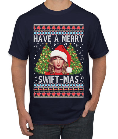 Merry Swiftmas Ugly Christmas Sweater Men's T-Shirt