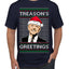 Treason's Greetings Biden President Humor Ugly Christmas Sweater Men's T-Shirt