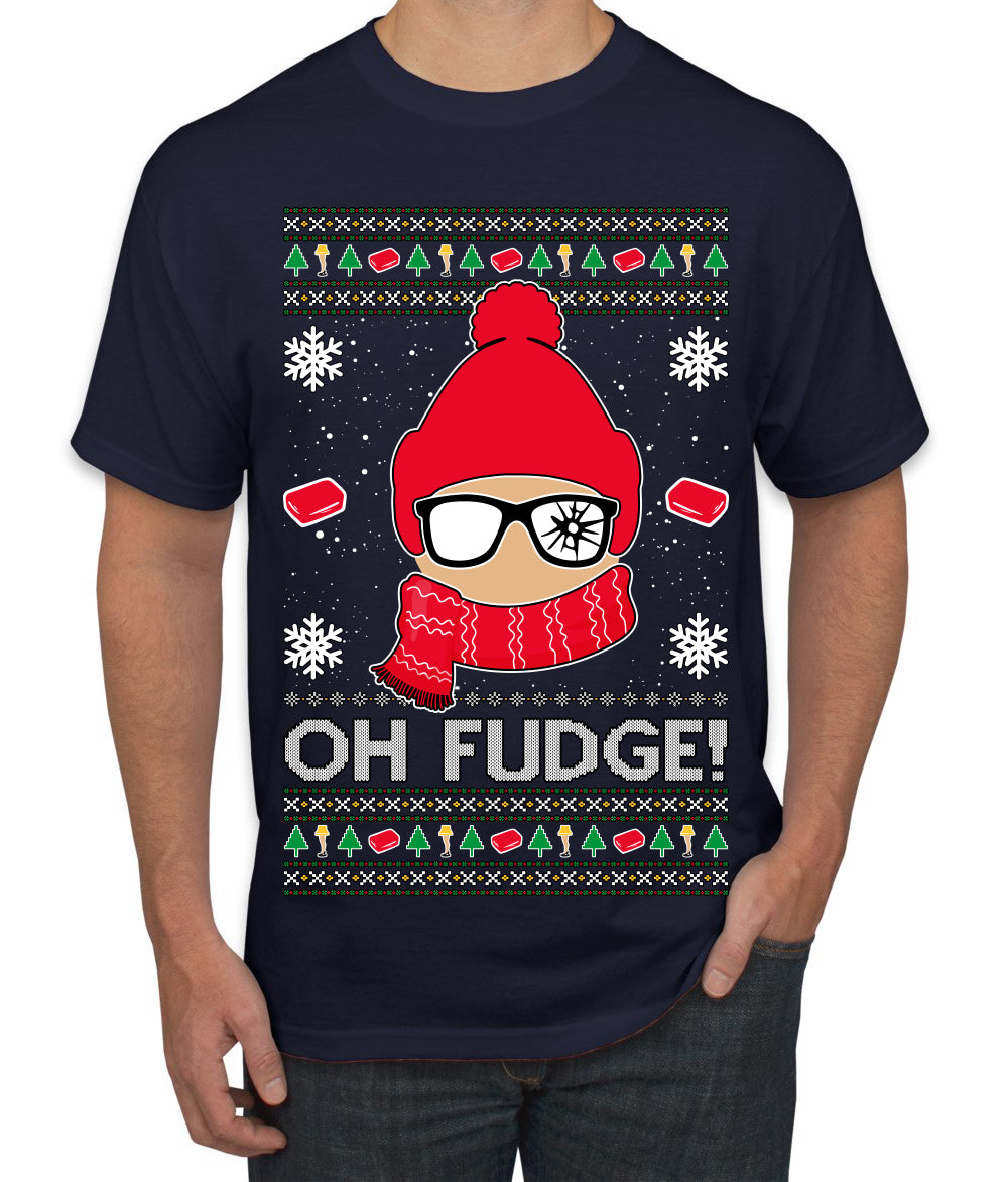 Oh Fudge Funny Story Ugly Christmas Sweater Men's T-Shirt