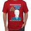 Mistle Joe Shut Up And Kiss Me Man Biden Ugly Christmas Sweater Men's Graphic T-Shirt
