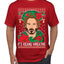 It's Keanu Wreaths Ugly Christmas Sweater Men's T-Shirt